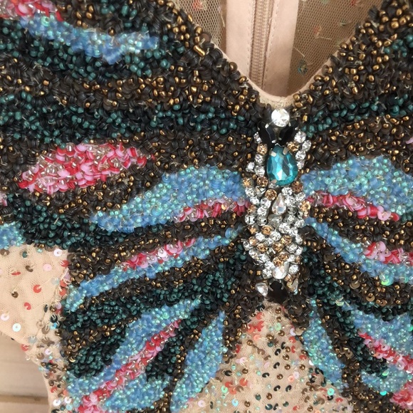 FREE PEOPLE BEADED Butterfly Dress - Picture 9 of 11